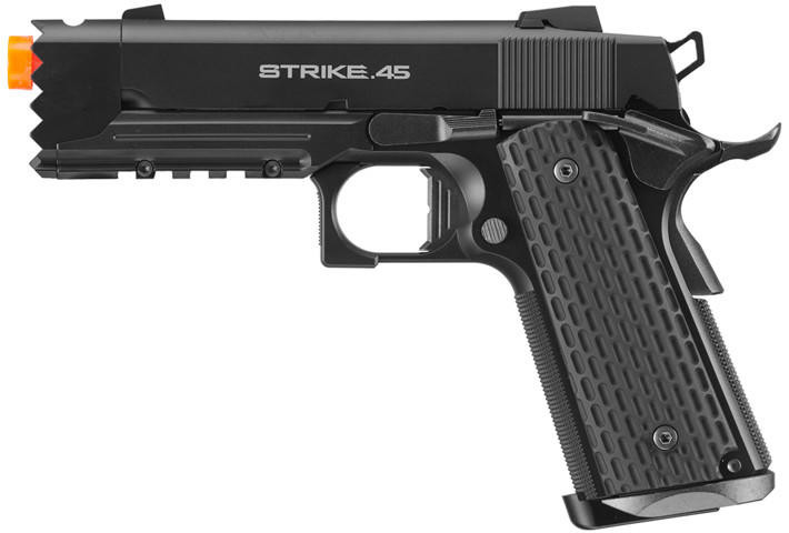 Tokyo Marui Limited Edition Strike Warrior 1911 Airsoft Gas Blowback Pistol, Black