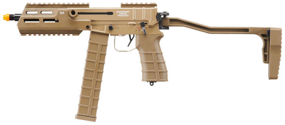 Tokyo Marui Scorpion Mod D Airsoft Electric Sub Machine Gun, FDE