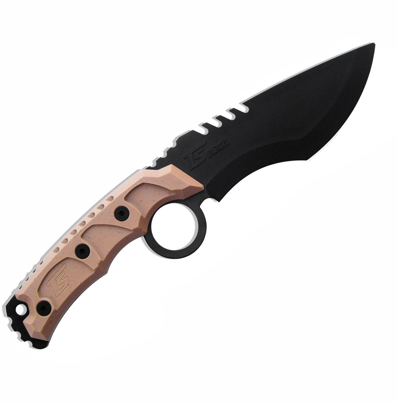TS Blades El Coronel G3 Polymer Training Knife, Tan