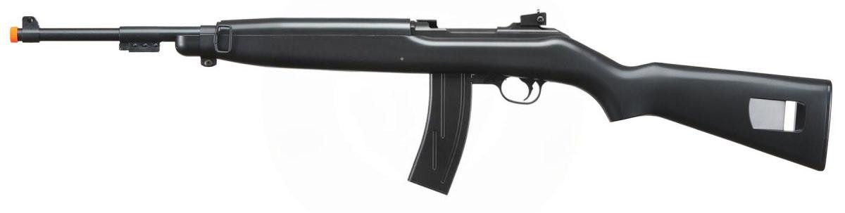 UK Arms Airsoft Spring Powered M1 Carbine Airsoft Rifle, Black
