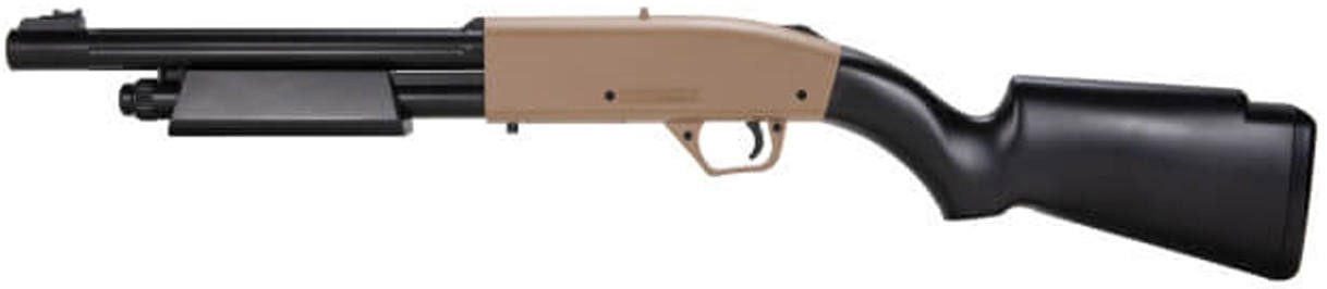 Umarex NXG Pump Action CO2 .177 Caliber Air Shotgun, Black/FDE