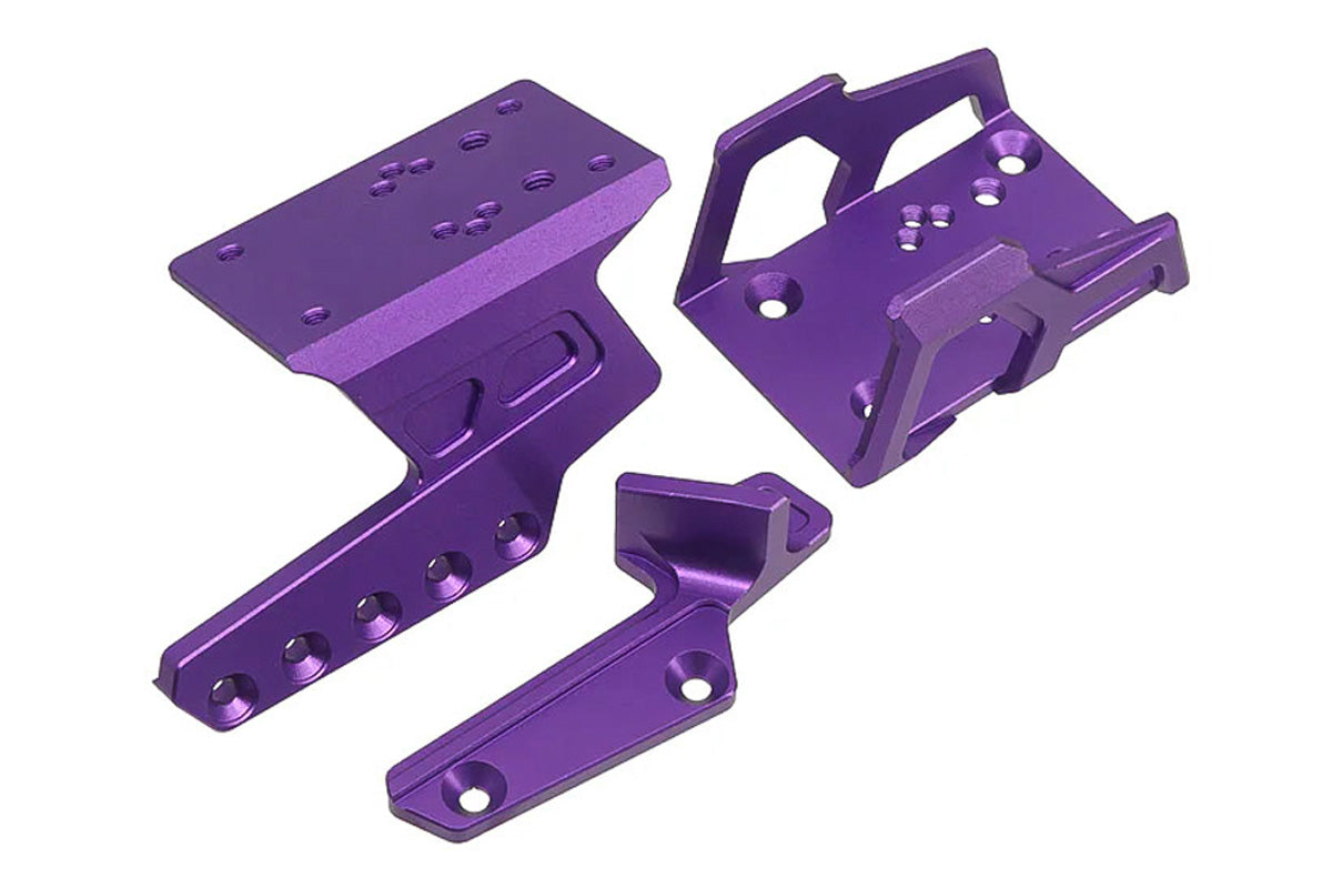 5KU Exoskeleton Optic Mount w/ Thumb Rest For Tokyo Marui Hi Capa GBB Airsoft (Purple)