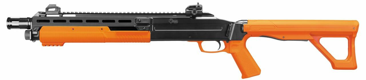 Umarex P2P HDX .68 Cal Rubber Ball Less Lethal CO2 Pump Action Air Shotgun, Orange/Black