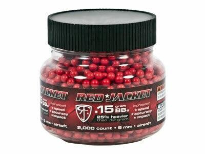 Umarex Red Jacket 6mm Airsoft BBs, 0.15g, 2,000 Rds