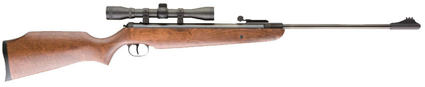 Umarex Ruger Air Hawk .177 Cal Pellet Break Barrel Air Rifle with Scope, Wood/Black