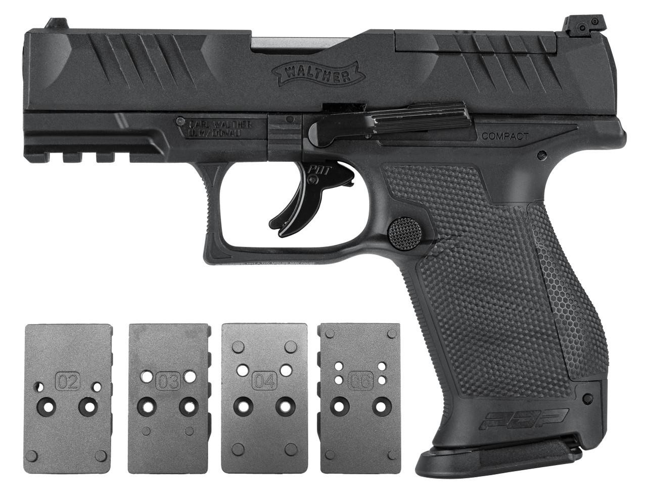 Umarex T4E Walther PDP Compact 4" Optic Ready .43 Cal CO2 Blowback Paintball Marker, Black