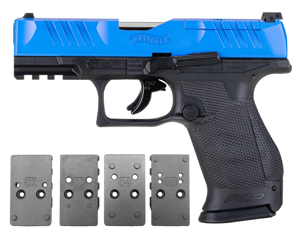 Umarex T4E Walther PDP Compact 4" Optic Ready .43 Cal CO2 Blowback Paintball Marker, LE Blue