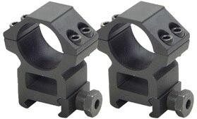 UTG Premium 1" Rings, High, Weaver Mount, See-Thru