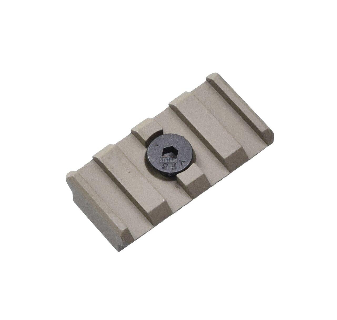 UTG PRO M-LOK 4-Slot Picatinny/Weaver/20mm Rail Section for Magpul MLOK Rails, Tan