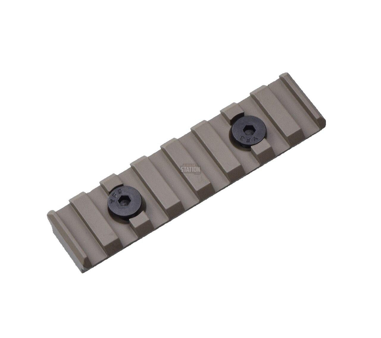 UTG PRO M-LOK 8-Slot Picatinny/Weaver/20mm Rail Section for Magpul MLOK Rails, Tan
