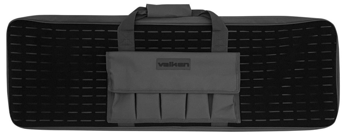 Valken 38" Zulu Patch Wall Tactical Gun Bag, Black/Grey