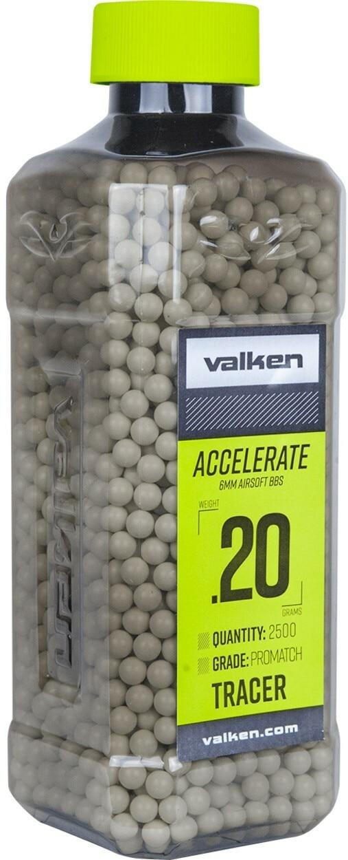 Valken Accelerate 0.20g BBs, 2500 CT., Tracer