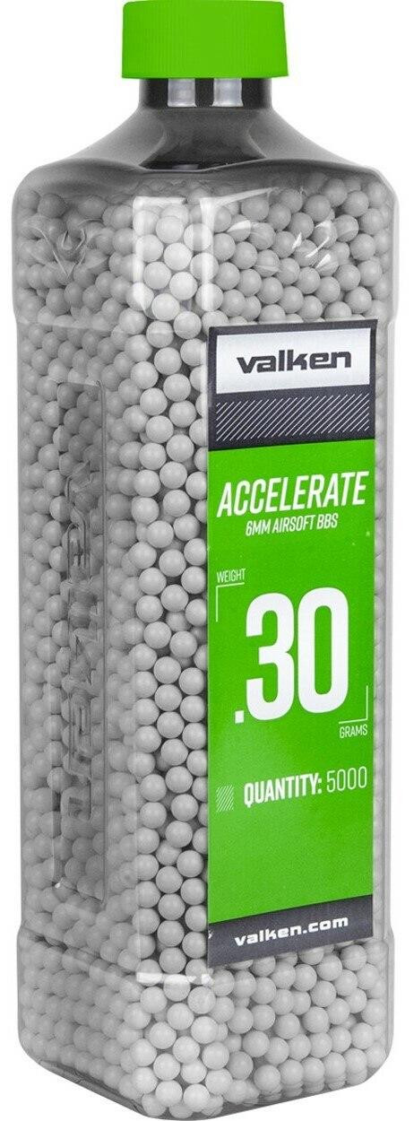 Valken Accelerate 0.30g BBs, 5000 CT., White