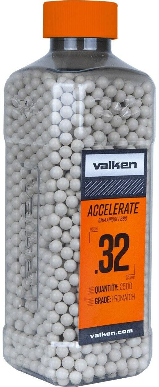 Valken Accelerate 0.32g BBs, 2500 CT., White
