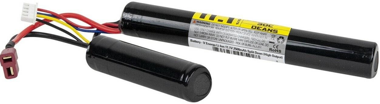 Valken Energy Li-Ion 11.1v 2500mAh High Output Split Battery, Deans Plug