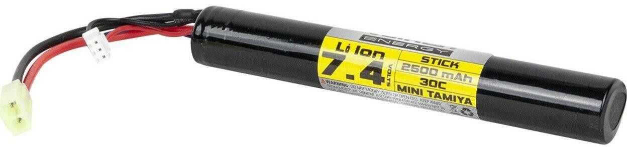 Valken Energy Li-Ion 7.4v 2500mAh High Output Stick Battery, Mini Tamiya