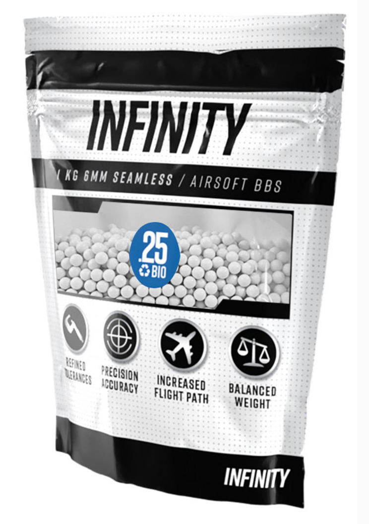 Valken Infinity 6mm BIO Airsoft BBs, 0.25g, 4000 rounds
