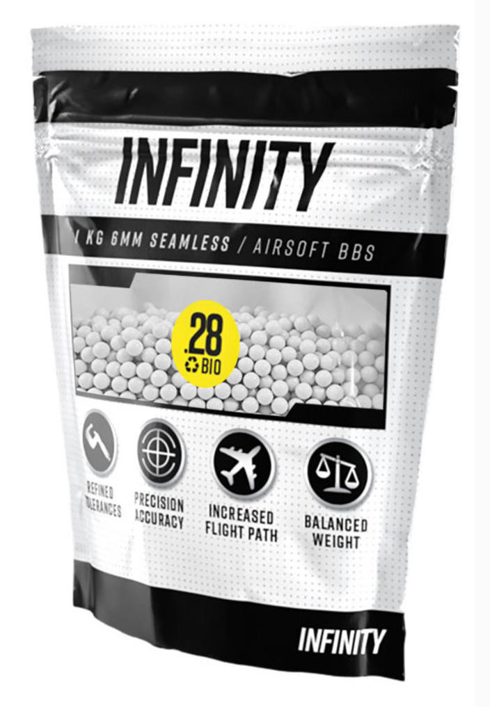 Valken Infinity 6mm BIO Airsoft BBs, 0.28g, 3500 rounds