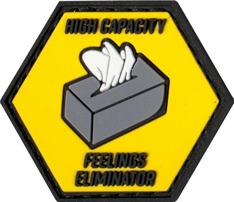 Valken High Capacity Feelings Eliminator 1.5" x 1.3" Morale Patch, Yellow