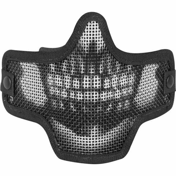 Valken Kilo Airsoft Mesh Mask - Skull, Black