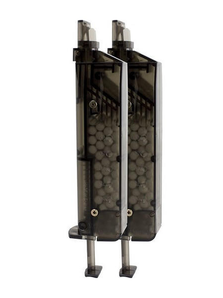 Valken Pistol Mag Shaped Speed Loader 2 Pack, Smoke