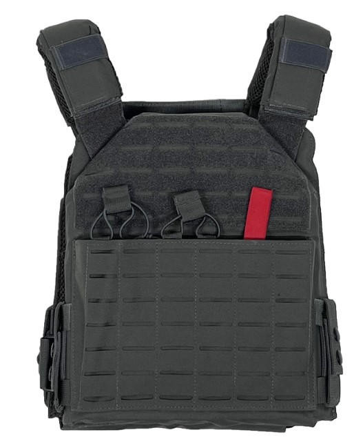 VISM by NcStar Laser Cut Plate Carrier, Urban Gray