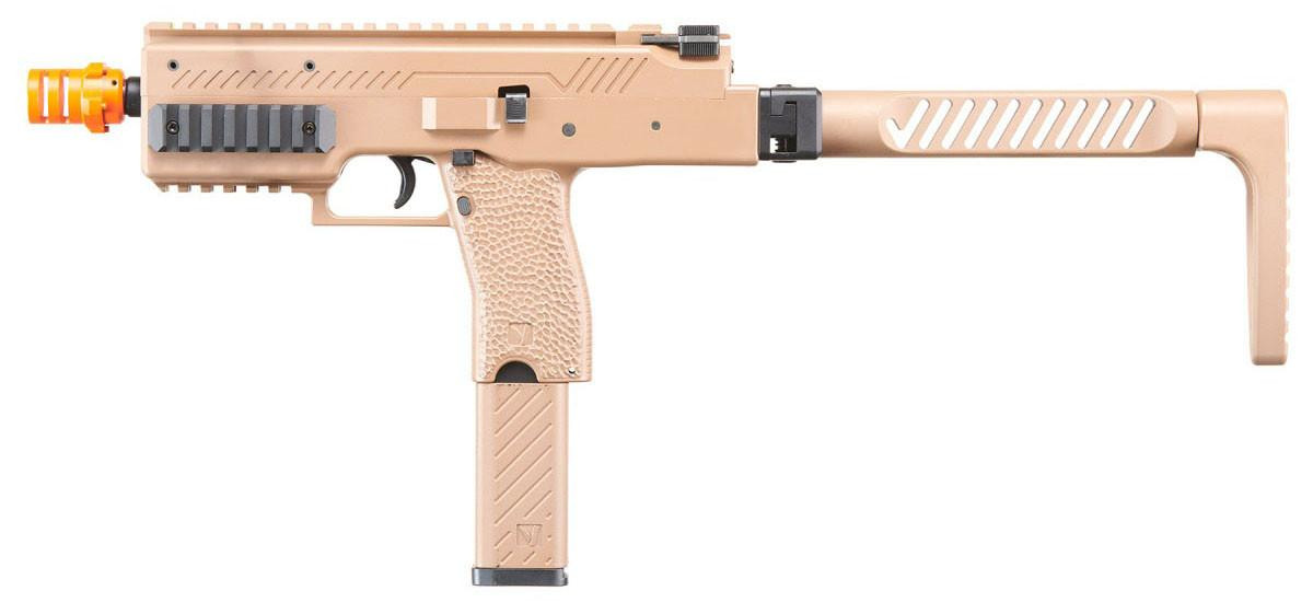 Vorsk Airsoft VMP-1 Gas Blowback Airsoft SMG, Tan