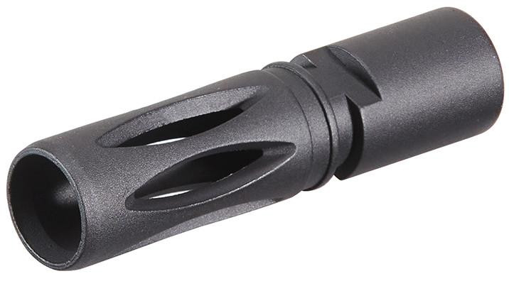 WE Metal 11mm CCW Flash Hider for SMG-8 Airsoft GBB SMG, Black