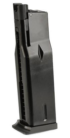 WE-Tech 16rds Magazine for WE-Tech PMM Russian Airsoft GBB Pistol, Black