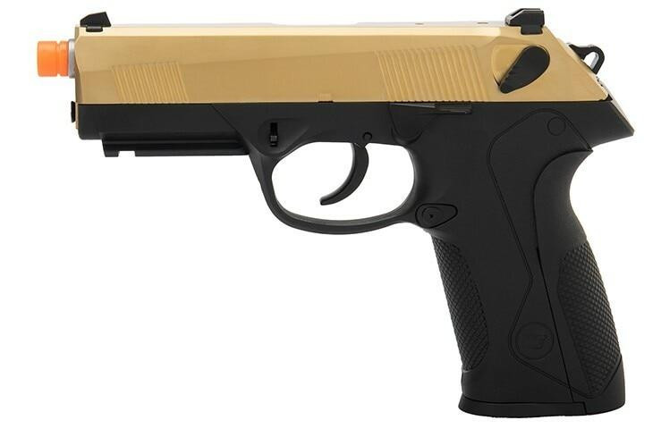 WE Tech Bulldog Full Size Full Metal Gas Blowback Airsoft Pistol, Titanium Gold