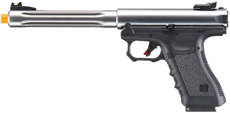 WE-Tech Galaxy Select Fire Premium L Gas Blowback Airsoft Pistol, Silver