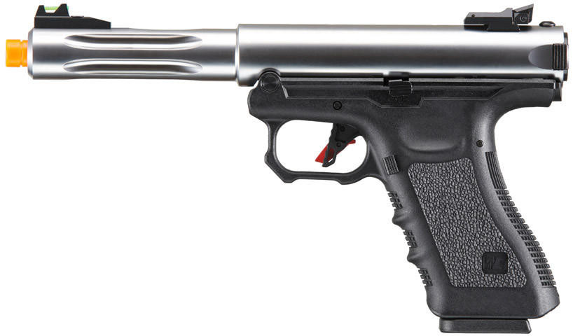 WE-Tech Galaxy Select Fire Premium S Gas Blowback Airsoft Pistol, Silver