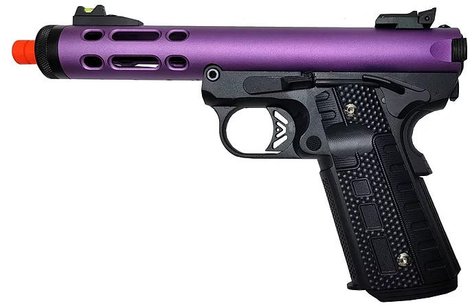 WE-Tech Galaxy02 1911 Series Full Metal Gas Blowback Airsoft Pistol, Purple