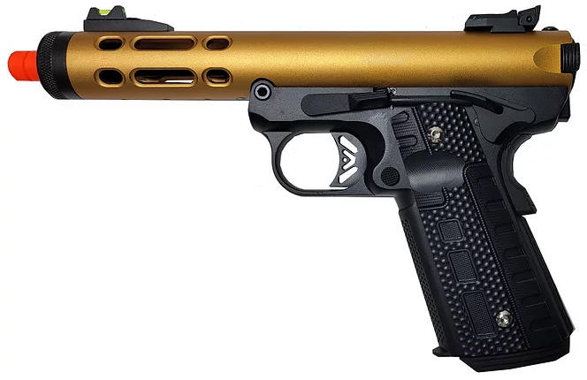 WE-Tech Galaxy02 1911 Series Full Metal Gas Blowback Airsoft Pistol, Gold