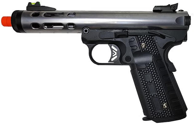 WE-Tech Galaxy02 1911 Series Full Metal Gas Blowback Airsoft Pistol, Silver