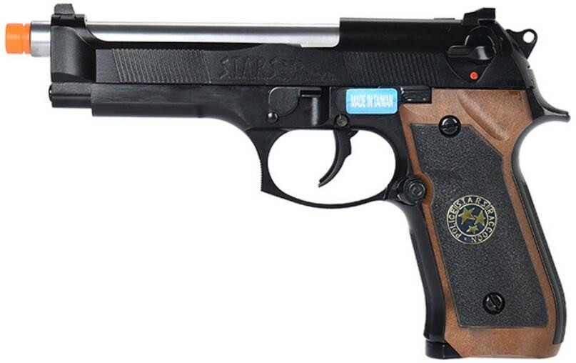 WE Tech M9 Samurai Edge Biohazard Gas Blowback Airsoft Pistol, Black