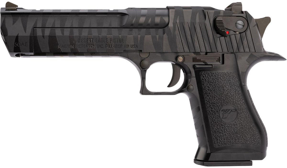 We-Tech Magnum Research Desert Eagle .50 AE Gas Blowback Pistol, Black Tigerstripe