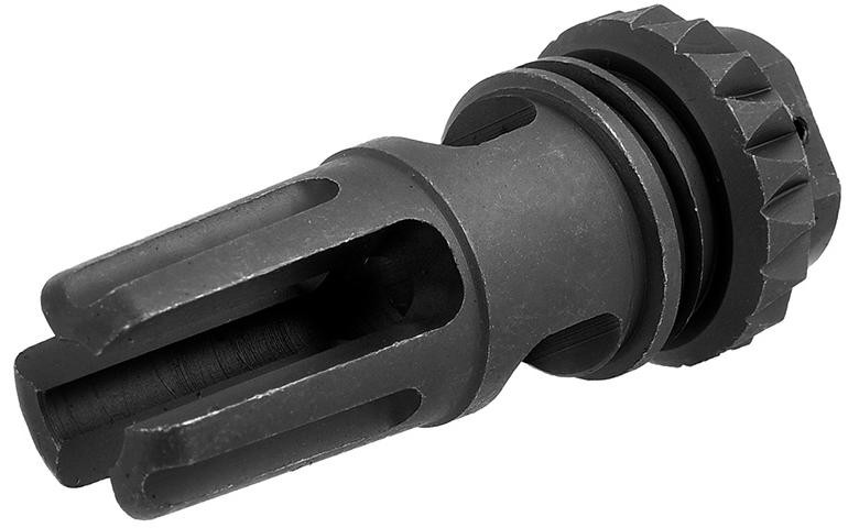 WE Tech MSK Three Prong Airsoft Metal Flash Hider, Black