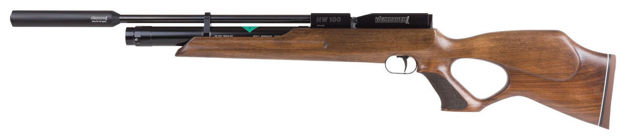Weihrauch HW 100 TK PCP Walnut Thumbhole .22 Air Rifle, Wood
