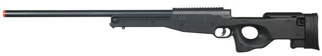 Well Airsoft MB01 Gas Powered Bolt Action Rifle, Black