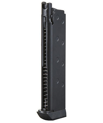 Well Fire 16 Round G199 1911 Green Gas Magazine, Black