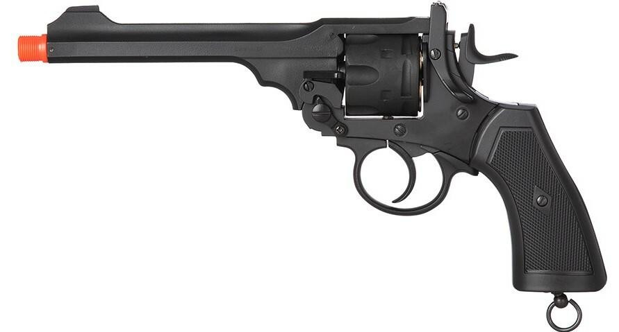 Well G293 CO2 Airsoft Revolver, Black