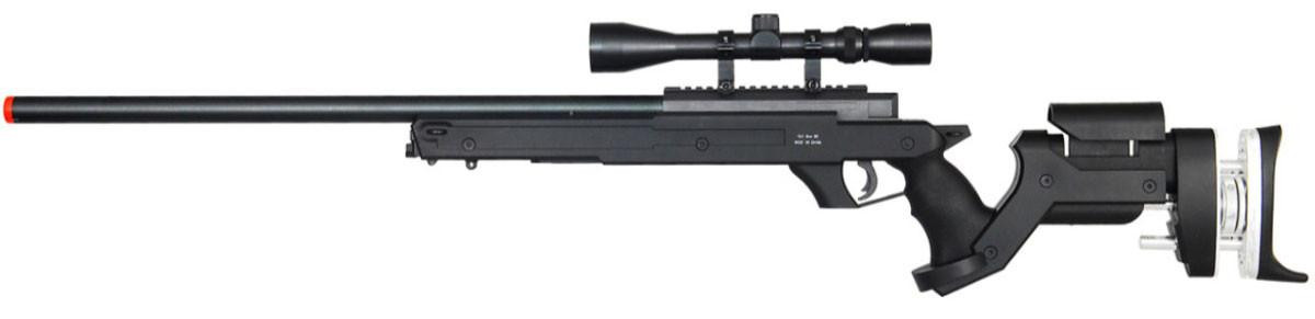 Well L96 Bolt Action Airsoft Sniper Rifle w/ Scope, Black