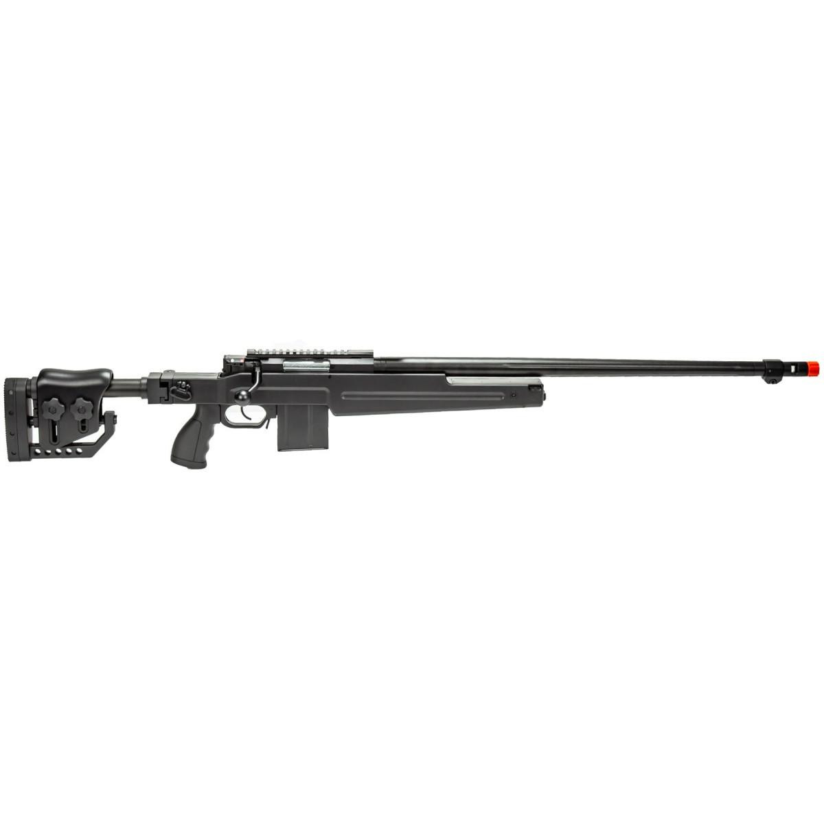 WellFire MB4415 Bolt Action Airsoft Sniper Rifle, Black