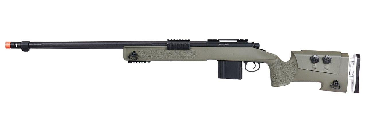 WellFire MB4417 M40A3 Bolt Action Airsoft Sniper Rifle, OD Green
