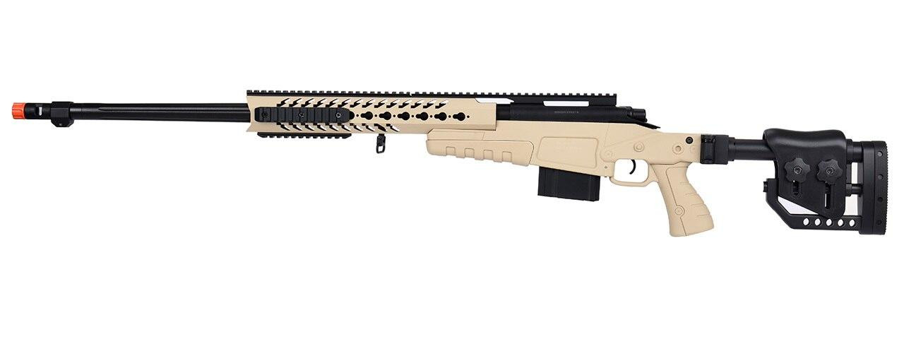 WellFire MB4418-2 Bolt Action Airsoft Sniper Rifle, Tan