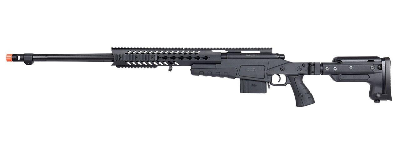 WellFire MB4418-3 Bolt Action Airsoft Sniper Rifle, Black