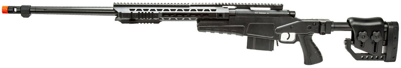 WellFire MB4419-2 Bolt Action Airsoft Sniper Rifle, Black