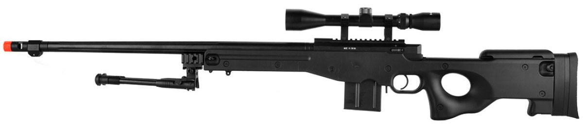 WellFire ShadowOps MK96 AWP Bolt Action Airsoft Sniper Rifle, Black