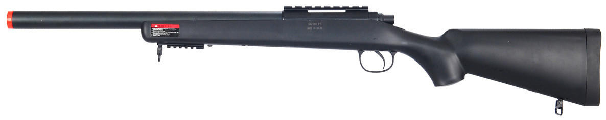 Wellfire VSR-10 Bolt Action Airsoft Sniper Rifle, Black
